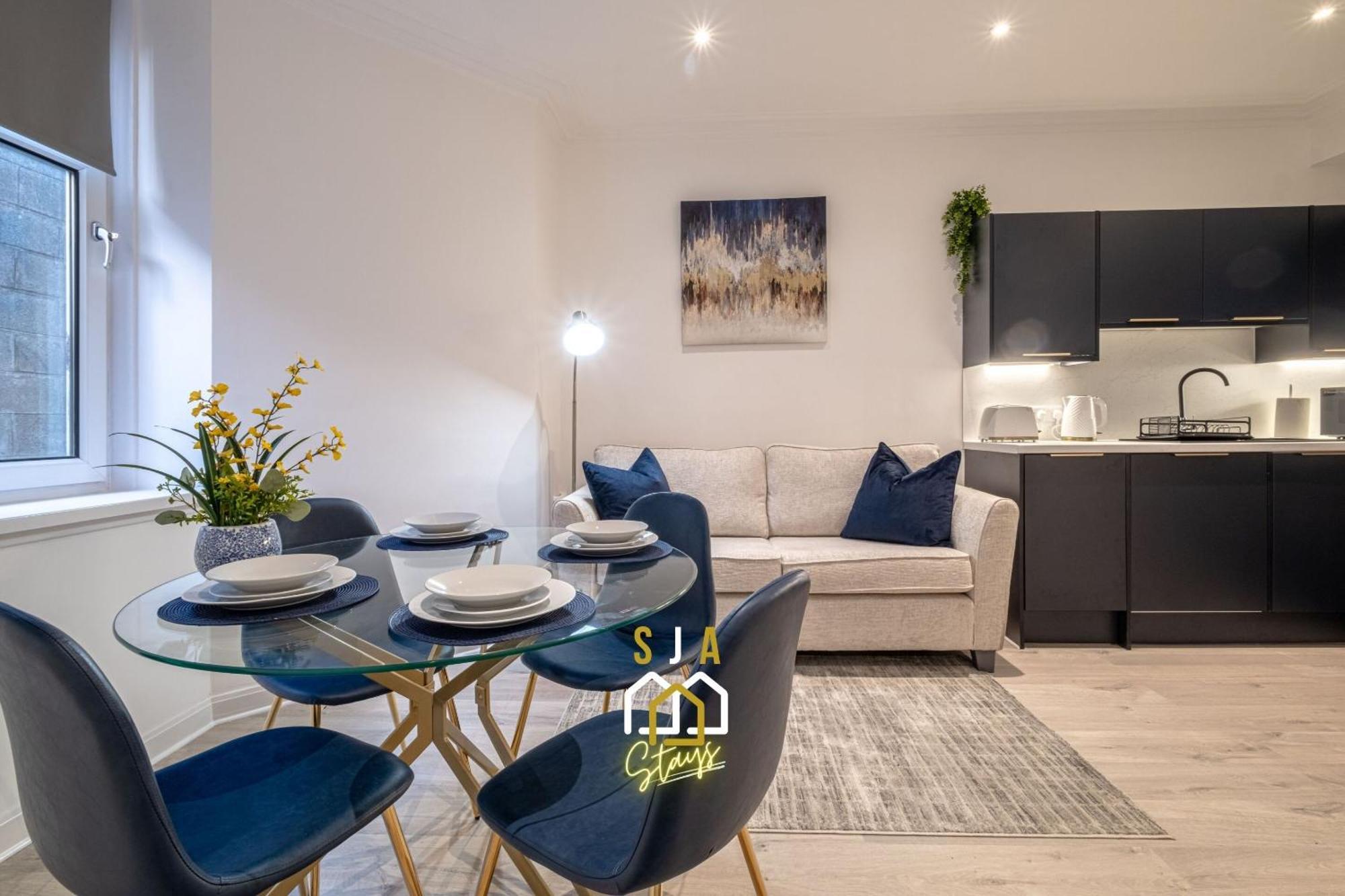 Holburn Hideaway - Sja Stays - Modern 2 Bed Apartment Aberdeen Luaran gambar
