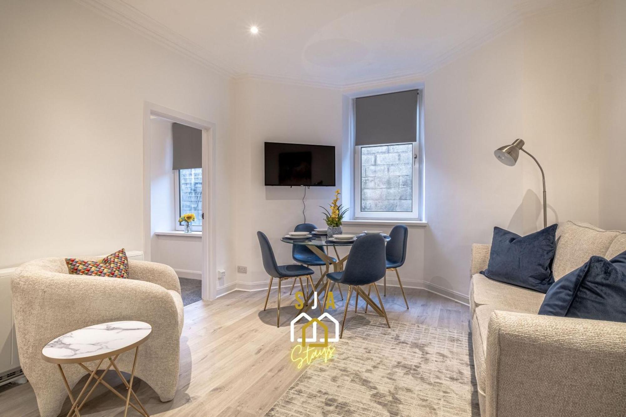Holburn Hideaway - Sja Stays - Modern 2 Bed Apartment Aberdeen Luaran gambar